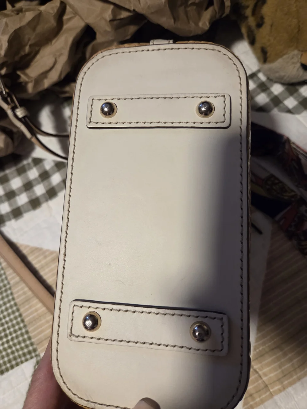 Dooney & Bourke Tan & Cream Crossbody Bag
